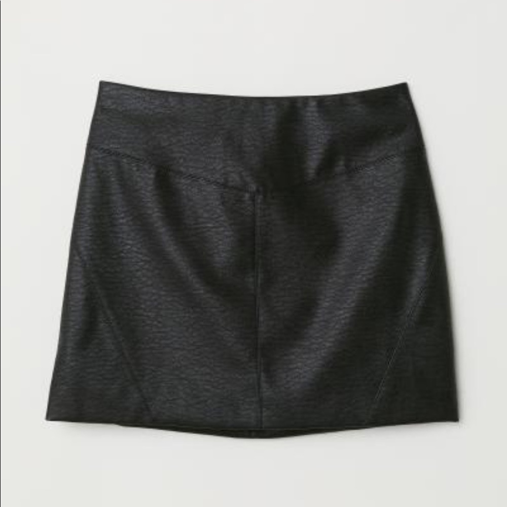 Faux leather skirt